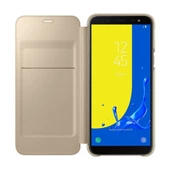 Galaxy J6 2018 ile Uyumlu Wallet Cover Kılıf Altın EF-WJ600CFEGWW - 4