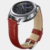 Gear S3 ile Uyumlu Kayış Timsah Derisi Desenli - Kırmızı ET-YSA76MREGWW (Out) - 2