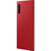 Galaxy Note 10 ile Uyumlu Deri Kılıf Kırmızı EF-VN970LREGWW - 4