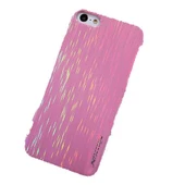 Nillkin iPhone SE/5S/5 ile Uyumlu Colorful Sert Kauçuk Kılıf Pembe - 1