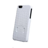 Nillkin iPhone SE/5S/5 ile Uyumlu Standlı Sert Kauçuk Kılıf Beyaz - 3