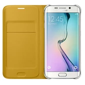 Galaxy S6 Edge ile Uyumlu Flip Wallet (Tekstil) Sarı EF-WG925BYEGWW - 3