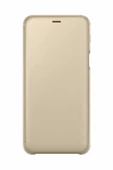 Galaxy A6+ (2018) ile Uyumlu Kapaklı Kılıf Altın EF-WA605CFEGWW - 1