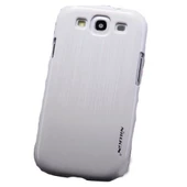 Nillkin i9300 Galaxy S3 ile Uyumlu Sert Kauçuk Kılıf (Dynamic Fashion) Beyaz - 1