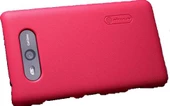 Nillkin Lumia 820 ile Uyumlu Sert Kauçuk Kılıf Kırmızı - 1