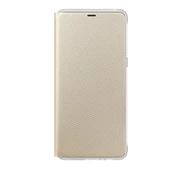 Galaxy A8 Plus (2018) ile Uyumlu Neon Flip Koruyucu Kılıf Altın EF-FA730PFEGWW - 3