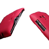 Nillkin Xperia Neo L ile Uyumlu Sert Kauçuk Kılıf Kırmızı Renk - 2
