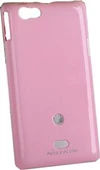 Nillkin Xperia Miro ile Uyumlu Parlak Sert Kauçuk Kılıf Pembe thumbnail 1