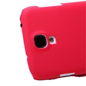Nillkin i9500 Galaxy S4 ile Uyumlu Sert Kauçuk Kılıf Kırmızı - 1