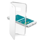 Cellular Line Galaxy S6 ile Uyumlu Clear Book Kılıf Beyaz CLEARBOOKGALS6W - 1