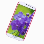 Nillkin i9500 Galaxy S4 ile Uyumlu Sert Kauçuk Kılıf Kırmızı - 3