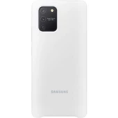 Galaxy S10 Lite ile Uyumlu Silikon Kılıf Beyaz EF-PG770TWEGWW - 1