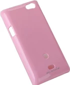 Nillkin Xperia Miro ile Uyumlu Parlak Sert Kauçuk Kılıf Pembe thumbnail 2