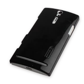 Nillkin Xperia S ile Uyumlu Parlak Sert Kauçuk Kılıf Siyah Renk - 1