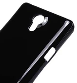 Nillkin Xperia T LT30p ile Uyumlu Parlak Sert Kauçuk Kılıf Siyah - 4