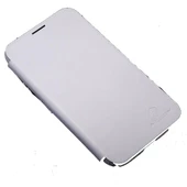 Nillkin N7100 Galaxy Note 2 ile Uyumlu Yana Açılan Kapaklı Kılıf Beyaz Renk - 2