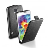 Cellular Line Galaxy S5 ile Uyumlu Flap Essential Deri Kılıf Siyah FLAPESSENGALS5BK thumbnail 1