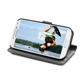 Cellular Line N9000 Galaxy Note 3 ile Uyumlu Vision Slim Standlı Kılıf Siyah VISIONSLNOTE3BK - 1
