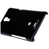 Nillkin Xperia T LT30p ile Uyumlu Parlak Sert Kauçuk Kılıf Siyah - 2