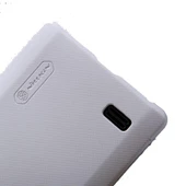 Nillkin Optimus L9 ile Uyumlu Sert Kauçuk Kılıf Beyaz - 3