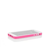 Tavik iPhone SE/5S/5 ile Uyumlu Kılıf Bumper Beyaz Pembe PKG1170 - 4