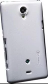 Nillkin Xperia T LT30p ile Uyumlu Sert Kauçuk Kılıf Beyaz - 3
