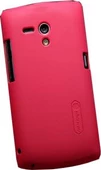 Nillkin Xperia Neo L ile Uyumlu Sert Kauçuk Kılıf Kırmızı Renk - 1