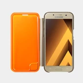 Galaxy A3(2017) ile Uyumlu Neon Flip Cover Gold EF-FA320PFEGWW - 4