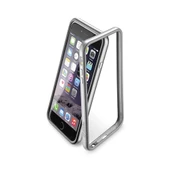 Cellular Line iPhone 6S Plus/6 Plus ile Uyumlu Bumper Satin Kılıf Gri BUMPSATINIPH655D - 1