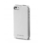 Cellular Line iPhone SE/5S/5 ile Uyumlu Flap Mıknatıssız Kılıf Beyaz FLAPIPHONE5W - 1