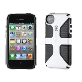 Speck CandyShell Grip iPhone 4S/4 ile Uyumlu Sert Kılıf Beyaz SPK-A1231 - 1