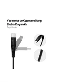 Mojue Usb-C 3’lü Şarj Kablosu Seti Ekstra Dayanıklı Usb-A Usb-C 2A (Mojue By Ttec)  120/200/300CM - 4