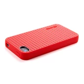 Speck iPhone 4S/4 ile Uyumlu PixelSkin HD Silikon Kılıf Kırmızı - 2