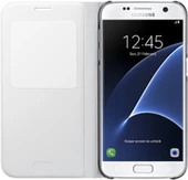 Galaxy S7 ile Uyumlu S View Cover Kılıf Beyaz EF-CG930PWEGWW - 2