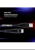 Mojue Usb-C 3’lü Şarj Kablosu Seti Ekstra Dayanıklı Usb-A Usb-C 2A (Mojue By Ttec)  120/200/300CM - 5