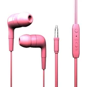 Dexim Mikrofonlu Kulakiçi Kulaklık Pembe - 1