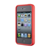 Speck iPhone 4S/4 ile Uyumlu PixelSkin HD Silikon Kılıf Kırmızı - 4