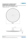 Eca Purity Tepe Duş Başlığı (Ø 230 mm) 102145051 - 2