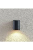 Modern Tek Yönlü Silindir Aplik-antrasit- Dış Mekan Ve Bahçe Aydınlatması Modern Dış Mekan Aydınlatması, IP54 Su Geçirmez - 2