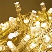 10 Metre 100 Ledli 8 Fonksiyonlu Dekoratif Lambader Sarı Lamba - 11
