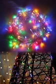 10 Metre 100 Ledli 8 Fonksiyonlu Karışık Renkli RGB Led Lamba - 11