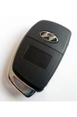 Hyundai Accent Blue I20 I30 Uyumlu Oto Anahtarlık Anahtar Kumanda Kabı Vidalı Logolu - 3