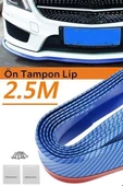 Mavi 2,5 Metre Araba Oto Ön Tampon Koruyucu Kauçuk Pratik Tampon Şerit Bant Döşeme Kiti - 8