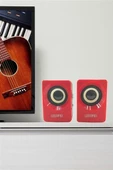 N62 1+1 Multimedia USB ve Jacklı Mini Hoparlör Yüksek Stereo Ses Sistemi - 12