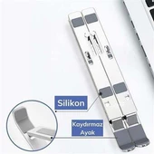 Ayarlanabilir Dizüstü Destek Tabanı Tamamen Katlanabilir Taşınabilir Laptop Yükseltici - 4