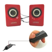 N62 1+1 Multimedia USB ve Jacklı Mini Hoparlör Yüksek Stereo Ses Sistemi - 3