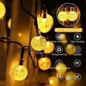 5 Metre Sarı Opak Solar Top LED Işık thumbnail 3