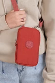 Klinkır Kumaş Mini Çapraz Askılı Kadın Cep Telefonu Çantası Mini Cüzdan Çanta 20*10 Cm Su İtici - 10