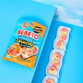 Bebeto Freeze Peach Rings 35g New - 8