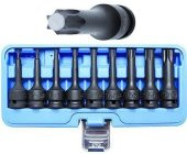 Lokma Set Havalı Uzun Torx (Tork) 1/2 - 9 Parça (T20-T70) - 2